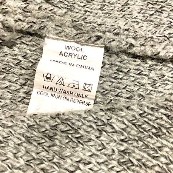 Creation Cardigan Sweater Wool Blend Size M Long Knitted Striped Fall Winter - Picture 6 of 8